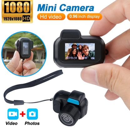 Mini Camera With 0.96in Screen CMOS Portable Video Recorder Support TF Card Y3000