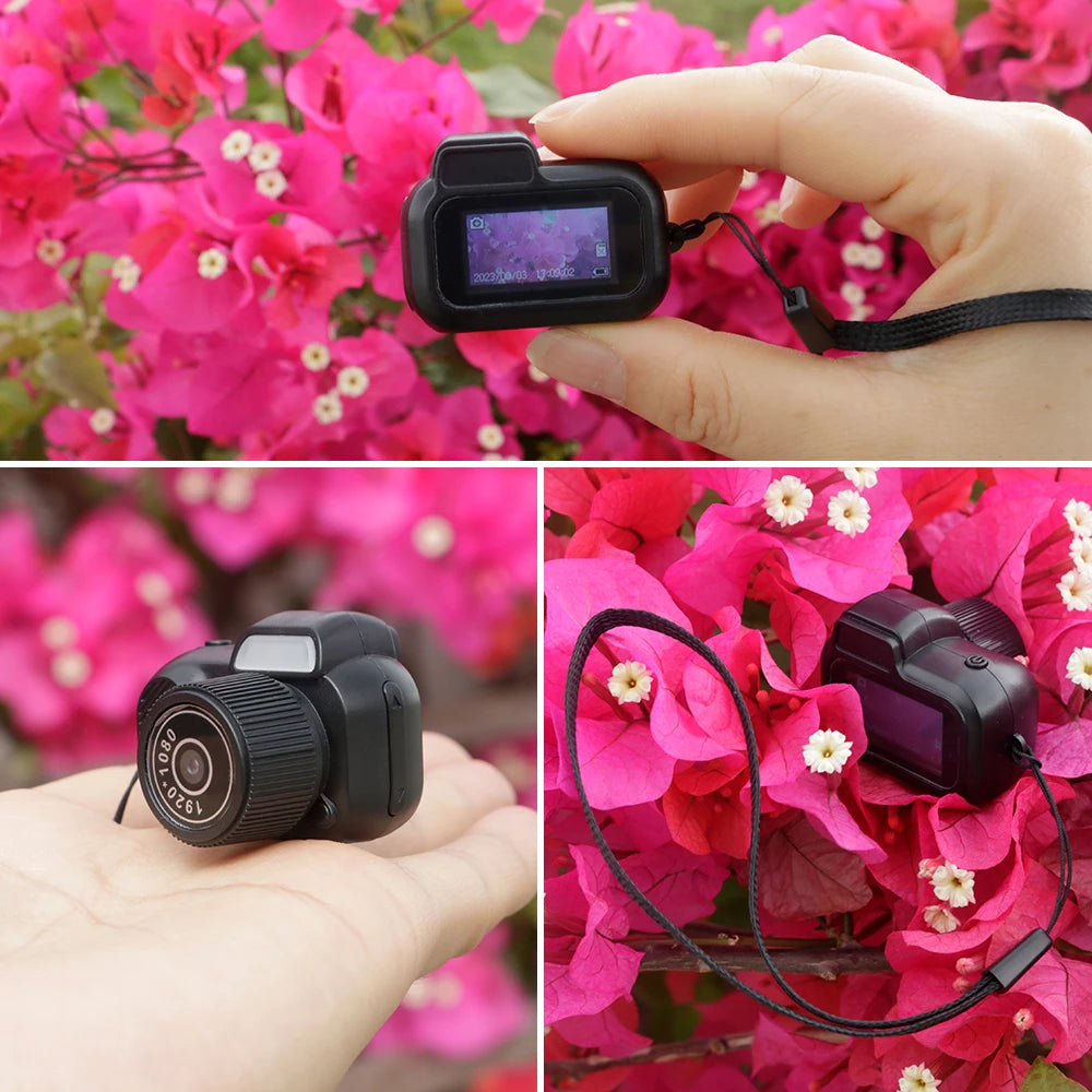 Mini Camera With 0.96in Screen CMOS Portable Video Recorder Support TF Card Y3000