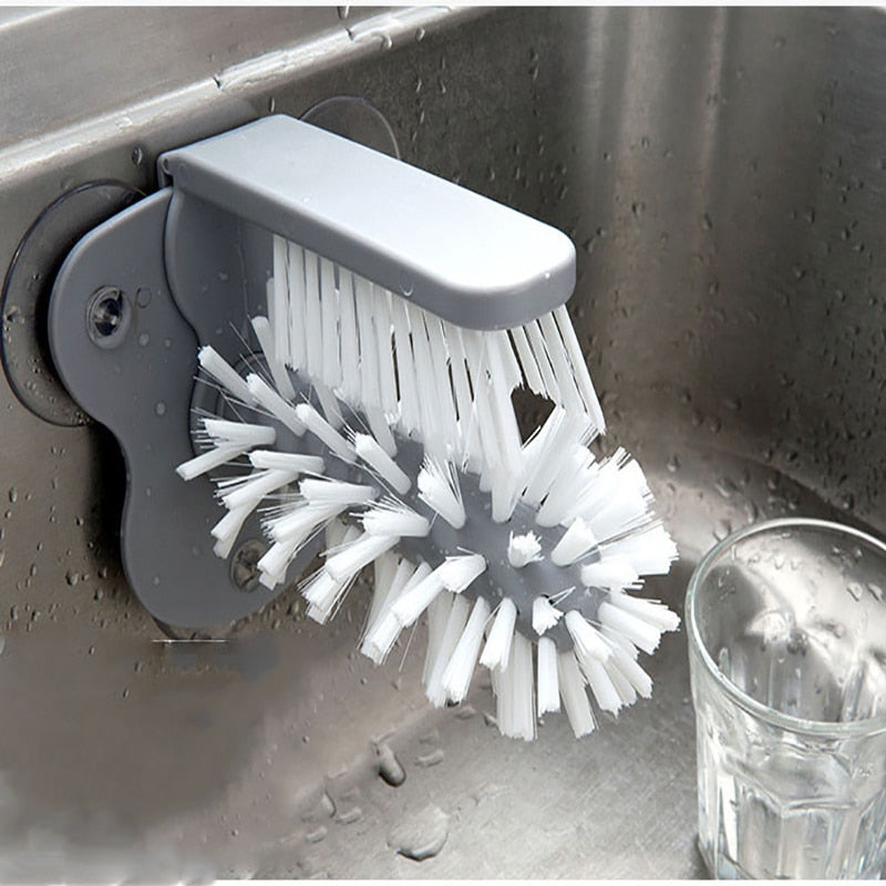 Glass Cleaner Bottles Brush Sink