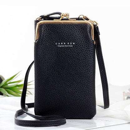 WOMEN PHONE BAG SOLID CROSSBODY BAG