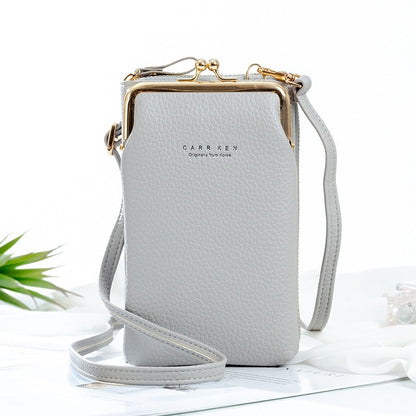 WOMEN PHONE BAG SOLID CROSSBODY BAG