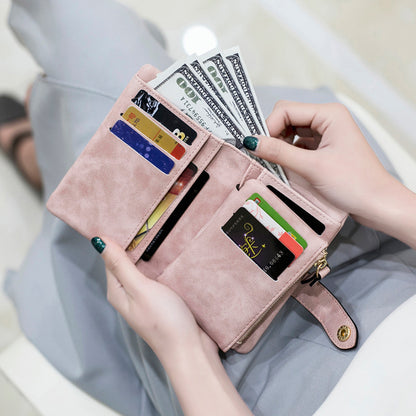 SMALL TRIFOLD LEATHER WALLET FOR WOMEN Regular price