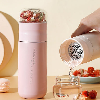 Tea Bottle Cup with Glass Infuser