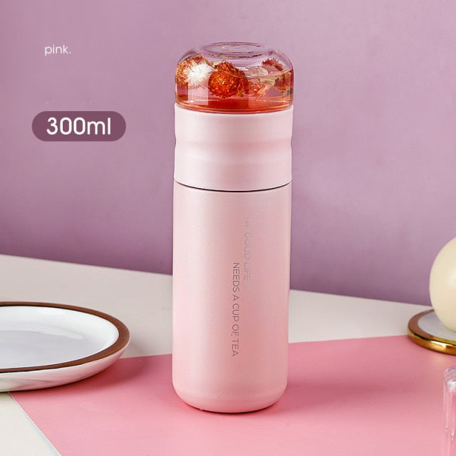 Tea Bottle Cup with Glass Infuser